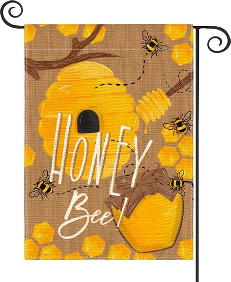 Amazon AVOIN Colorlife Summer Honey Bee Garden Flag 12x18 Inch