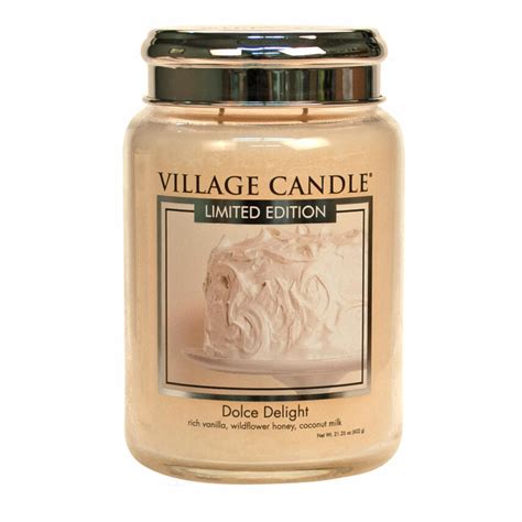 Village Candle Dolce Delight Duftkerze Großes Glas 602 g