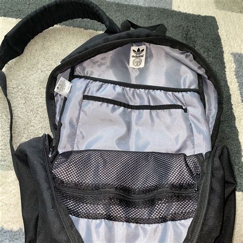 Adidas Backpack 90288 All Black White Logo Full Siz Gem