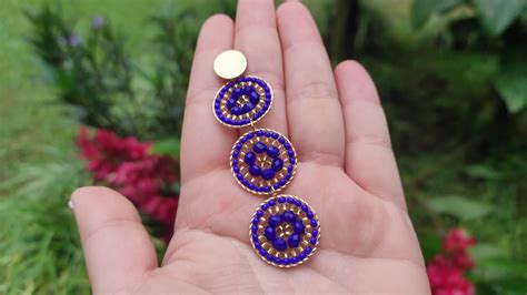 TUTORIAL ARETES SOBRE AROS EN MOSTACILLA Y MURANO How To Make Beaded