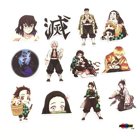 Jual Merchandise Anime Demon Slayer Sticker Pack Vol 1 Sticker Anime