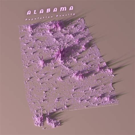 3d Maps Visualize The Stark Population Density Differences In Cities In The Us Laptrinhx News