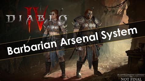 Diablo 4 Barbarian Arsenal System Explained Youtube