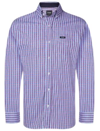 Camisa Masculina Wrangler Xadrez Azul Roxa Wsl Celeiro Country