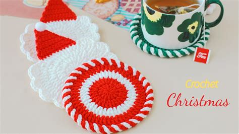 Crochet Christmas Coaster YouTube