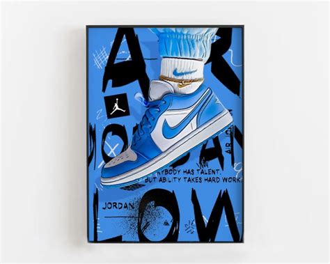 Jordan Sneaker Art Print, Nike Art, Jordan Poster, Sneaker Wall Art, Jordan Wall Decor, Pop Art ...