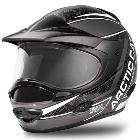 Arctic Cat TXi AC Full Face Snowmobile Helmet - Black - Adult - 5252-29_