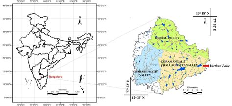 Map Of India Showing Location Of Bangalore And Varthur Lake Download Scientific Diagram