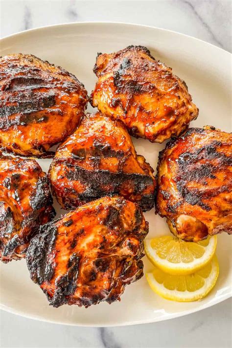 Grilled Bbq Chicken Thighs Recipe This Healthy Table