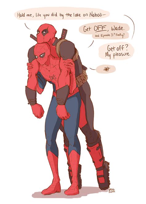 And There I Was Spideypool Deadpool And Spiderman Spiderpool