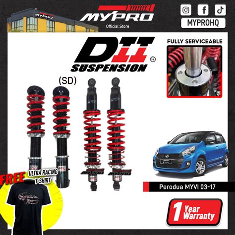 BOLEH SERVICEPerodua Myvi 2003 2017 DII Adjustable Absorber