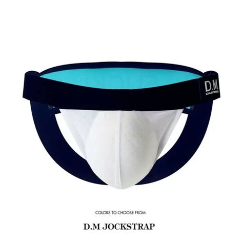 D M Underwear Sexy Lingerie Gay Mens Low Rise Jockstrap Double Thong DM Amega Fashion