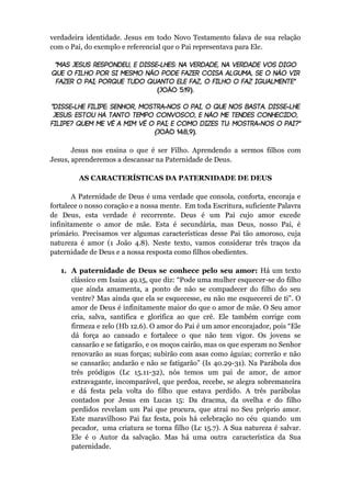 Reconhecendo A Paternidade De Deus PDF