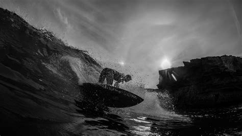 Ocean 2k Surf Bw Sports Surfer Surfing Hd Wave Hd Wallpaper