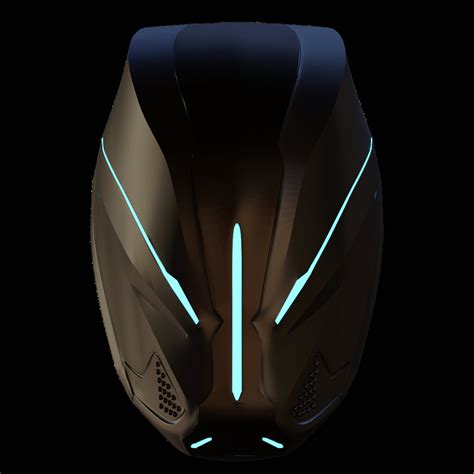 Tron Legacy Quorras Helmet 3d Model Etsy