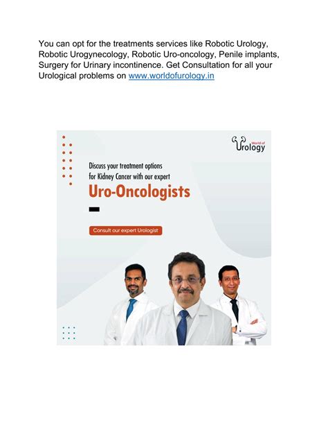 PPT Best Urologist In Bangalore Worldofurology PowerPoint