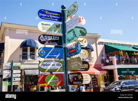 Florida Mount Mt Dora Historic Downtown Donnelly Street Signs