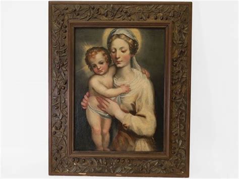 Scuola Emiliana Della Fine Xvi Inizio Del Xvii Secolo Madonna Con