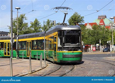 Helsinki Tram Editorial Photography Image Of Sunny 254198492