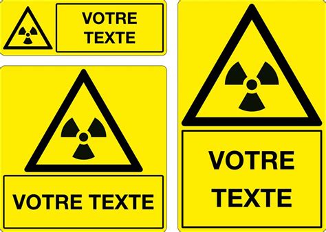 Panneau Mati Res Radioactives Personnalis Signals