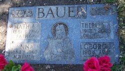 George Bauer 1905 1988 Mémorial Find a Grave