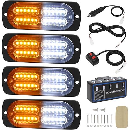 Amazon Led Warning Lights Pcs Emergency Warning Caution Hazard