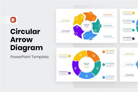 Circular Arrow Diagram Powerpoint Template Nulivo Market