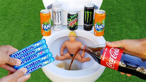 Experiment Stretch Armstrong Vs Cola Fanta Mtn Dew Monster And