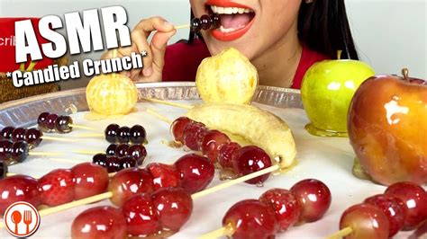 Asmr Candied Fruits Platter Tanghulu Ice Cracking Eating Sounds Lanieats Asmr Youtube