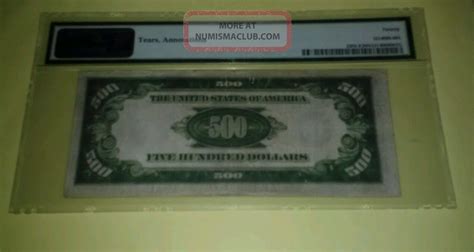 1934 A 500 Hundred Dollars Federal Reserve Note Richmond 20 Pmg Very Fine