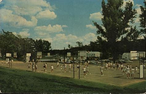 Hoosier Basketball Camp Angola, IN Postcard