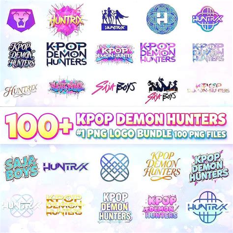 demon hunters pnglogos kpop idol group shirt huntrix png design