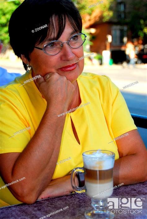 Mature Woman Coffee Stock Photo Picture And Royalty Free Image Pic