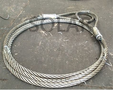 Basic Material Handling Tool Wire Rope Lifting Slings Soft Eye And Soft Eye