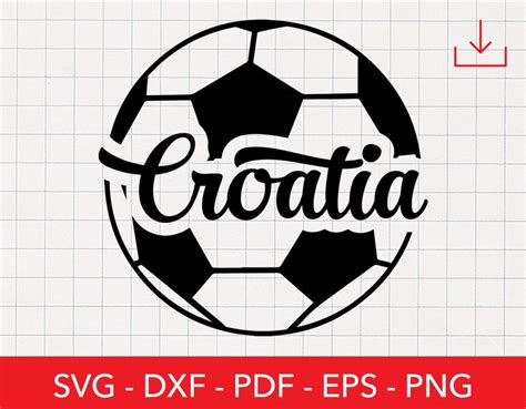 Croatia Svg Soccer Png Croatian Sticker Zagreb Logo Football