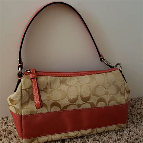 Coach Signature Stripe Shoulder Bag Gem