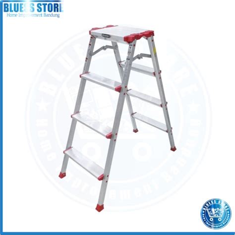 Jual Krisbow Tangga Lipat Aluminium Dengan Pijakan Lebar Step Ladder