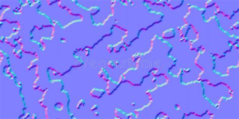 Normal Map Grunge Texture Seamless Pattern With Stars And Impact Trails