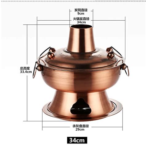 Chinese Traditional Electric Steel And Copper Hot Pot With Charcoal Stove Base Buy Copper Hot