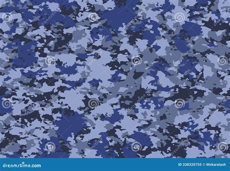 Seamless Gray Camouflage Skin Pattern Vector Winter Camo Texture