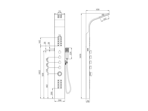 Colonne De Douche Hydromassante Argent 50 Micro Jet FELICITA