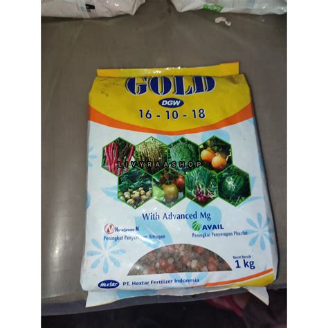 Jual Pupuk NPK Gold 16 10 18 DGW Kemasan 1kg Shopee Indonesia