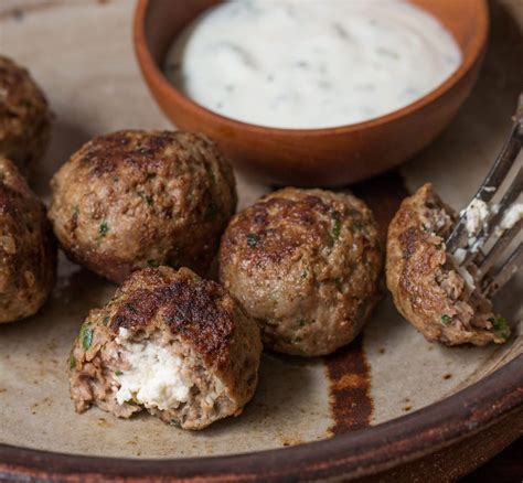 Lamb Meatballs Stuffed With Goat Cheese Shepherd Song Farm