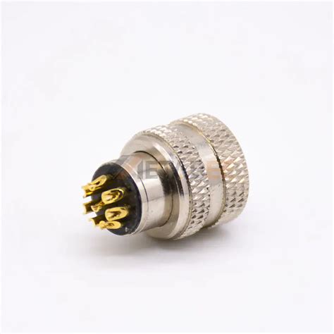 China M12 8 Pin Female Molded Field Wireable Connector MetabeeAI