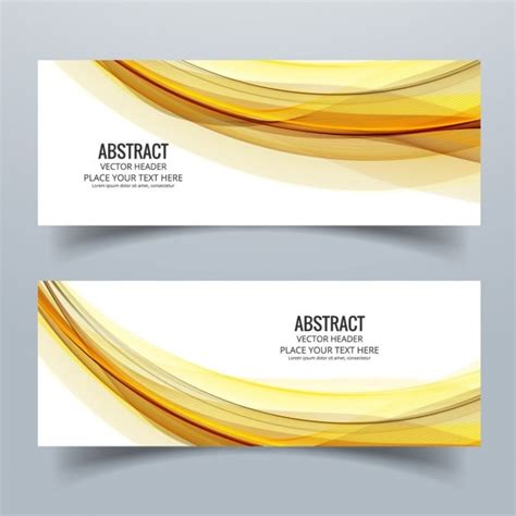 Download Vector - Yellow abstract banner - Vectorpicker