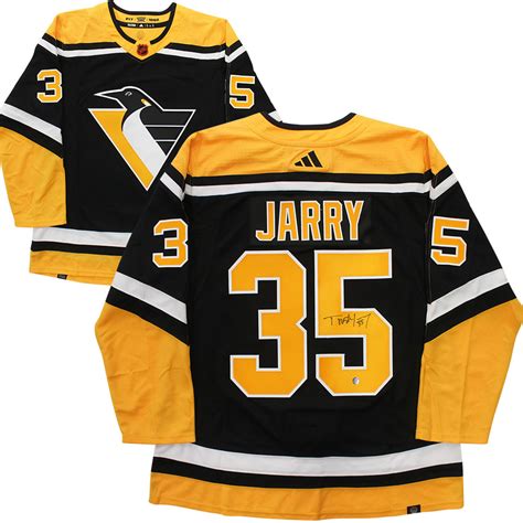 Tristan Jarry Autographed Pittsburgh Penguins Adidas Reverse Retro Pro