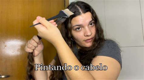 PINTANDO O CABELO SOZINHA EM CASA YouTube