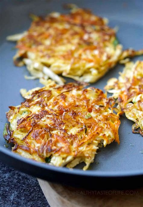 Easy Cabbage Fritters Aka Cabbage Pancakes Healthy Taste Of Life