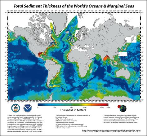 Total Sediment Thickness of the World's Oceans and Marginal Seas | NCEI