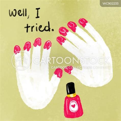 Nail Polish Cartoons and Comics - funny pictures from CartoonStock